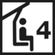 Verbier Piste Map: Pictogram Chairlift