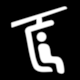 Andermatt Sedrun Piste Ski Map: Pictogram Chairlift (Sesselbahn, Flyer)