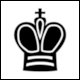 No 265A: Chess Piece King, Black from Unicode Standard, Version 17.0
