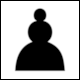 No 265F: Chess Piece Pawn, Black from Unicode Standard, Version 17.0