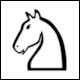 No 2658: Chess Piece Knight, White from Unicode Standard, Version 17.0