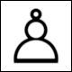 No 2659: Chess Piece Pawn, White from Font DejaVu Sans