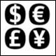 San Francisco International Airport (SFO), Pictogram: Currency Exchange