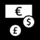 Airport Berlin Brandenburg (2024): Pictogram Currency Exchange (Geldwechselstube)