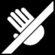 Industrial Safety Symbol (Prohibition): Do Not Touch