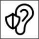 Icon No 1525944: Hearing Protection by romzicon (The Noun Project)