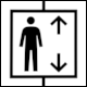 Naples-Capodichino International Airport, Pictogram: Elevator (Aeroporto di Napoli-Capodichino, NAP: Pittogramma Ascensore)