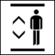 Pictogram Elevator (Aufzug: BMW-Werk Leipzig, BRD, 2004, by Moniteurs)