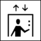 Wien Museum, Vienna: Pictogram Elevator (Aufzug) by buero bauer