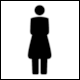 CHUV, Lausanne, Pictogram: Toilets for Ladies (toilettes pour dames) by integral ruedi baur zrich