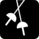 Abdullah & Hbner page 71, Summer Olympics Mexico 1968, Pictogram Fencing