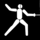 Abdullah & H�bner page 77, Summer Olympics Los Angeles 1984: Pictogram Fencing