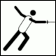 Abdullah & Hbner page 79, Summer Olympics Seoul 1988: Pictogram Fencing