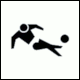 Summer Olympics Tokyo 1964, Pictogram: Football