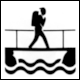 Modley & Myers page 113, Swedish Standard Recreation Symbols (SSRS): Pictogram Footbridge