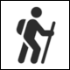 Swedish Institute for Standards (SIS) Symbol for Hiking Trail (Vandringsled)