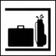 Pictogram No 7 - Left Baggage (Gepck-Aufbewahrung) from Zurich Airport (1978)