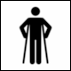 Pictogram Male Ambulant (Translink, Queensland, Australia)