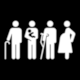 Pictogram SIS-51b: Persons with Limited Mobility (PERSONAS CON MOVILIDAD LIMITADA) from Mexico