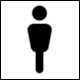 Map Symbol: Public Toilets, Male from Mount Buller Piste Map North (Australia, 2019)