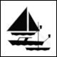 Pictogram Small Boat Harbor (Kishaj�-kik�tő) from KRESZ, Hungary