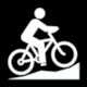 Parks Canada Pictogram No 6-4-017: Mountain Bikes