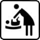 Pictogram Baby Changing Facilities (Hellenic Train, Diakopto Station)