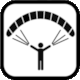 Verbier Piste Map: Pictogram Paragliding