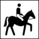 Design variant for NORM A 3011 Pictogram Horse Riding by Simlinger & Falkner