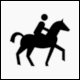 German StVO Traffic Sign Symbol: Rider