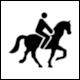 Pictogram Horseback Riding/Horse Route (Ruta a caballo) from Extremadura
