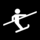 St Moritz - Corviglia Ski Area Piste Map: Pictogram Children�s Ski Lift (Kinderskilift, Sciovia per bambini)