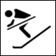 Website OBERSTDORF  KLEINWALSERTAL BERGBAHNEN: Pictogram Skier, simple (Skifahrer, simpel)