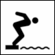 Traffic Sign Symbol No 10307: Swimming Pool (Plavaini Bazen, Slovenia 2015)
