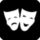 Pierce, T. (1996): The International Pictograms Standard, page 87: Pictogram Theatre, Performing Arts, Teatro, Artes dramticas
