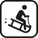 Verbier Piste Map: Map Symbol Sledging (Luge)