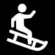 Andermatt Sedrun Piste Ski Map: Pictogram Sledge Run (Schlittelweg, Piste da slittino)