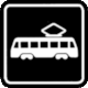 Dutch Railways Pictogram Tram from 1980