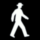 Detail from Road Sign: Crosswalk (Japan)