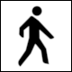 Detail from Spanish pictogram from Arag�n: No 126 - Footbridge (Pasarela peatonal, detalle)