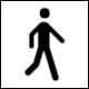 San Francisco International Airport (SFO), Pictogram: Walking