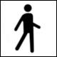 Detail from Pictogram Pedestrian Area (Zona peatonal, detalle) from Extremadura