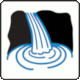 Traffic Sign Fig.II 214 Art.125 Waterfall -Cascata (Italy)