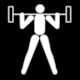 Abdullah & H�bner page 77, Summer Olympics Los Angeles 1984: Pictogram Weightlifting