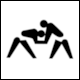 Abdullah & Hbner page 69, Summer Olympics Tokyo 1964: Pictogram Wrestling